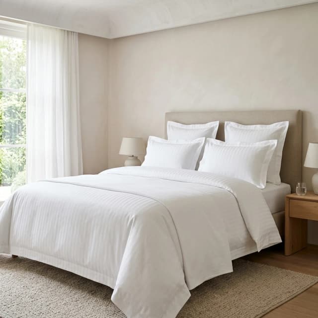 Простыня на резинке Люкс жаккард 138 г/м², 95×210×30