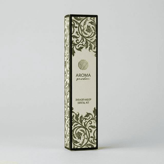 "AROMA GARDEN" щетка зубная, паста, одноразовый набор для гостиниц в картоне