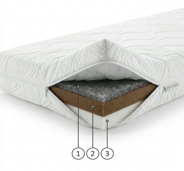 Топпер “Кокос К1В2:” (кокос, ватин) чехол съемный на молнии синтепон/жаккард