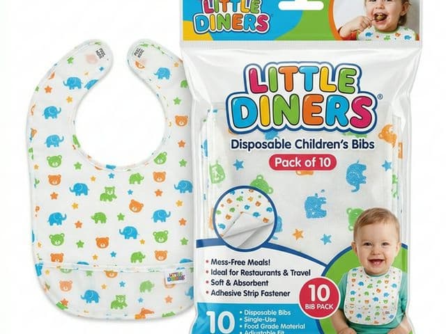 Нагрудник детский для ресторанов (10 шт)