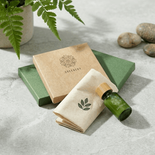 "GREENERY" Шапочка для душа в картоне