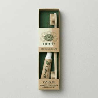 "GREENERY" Зубной набор для гостиниц (флопак)