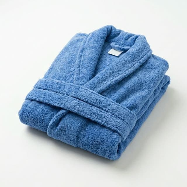 Халат для гостиниц махровый 400 г/м2, цвет василек, темно-синий, черный, Узбекистан/Россия, размер: 48-54, 56-58