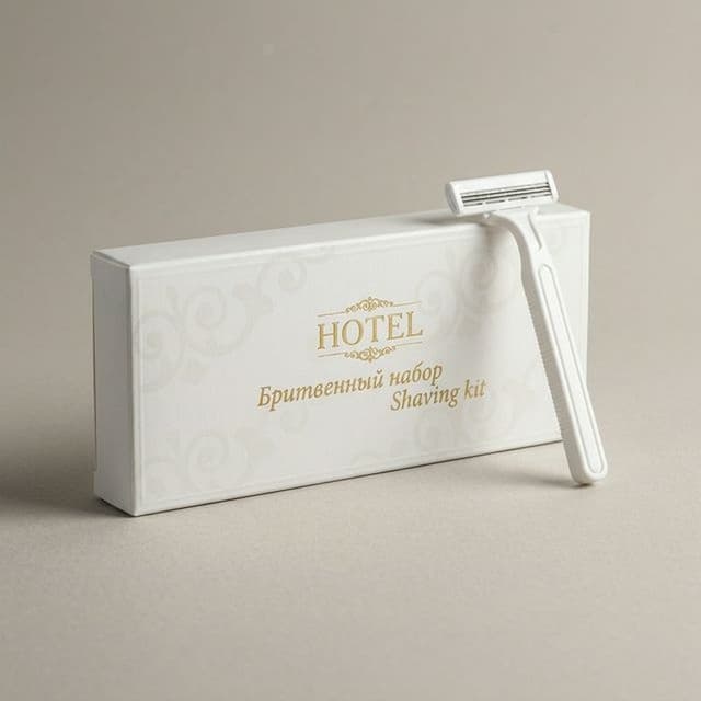"HOTEL" Бритвенный набор для гостиниц в картоне