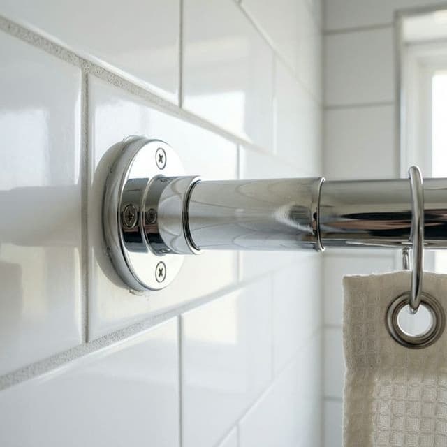 Карниз для шторки ванной телескопический 160-200 см