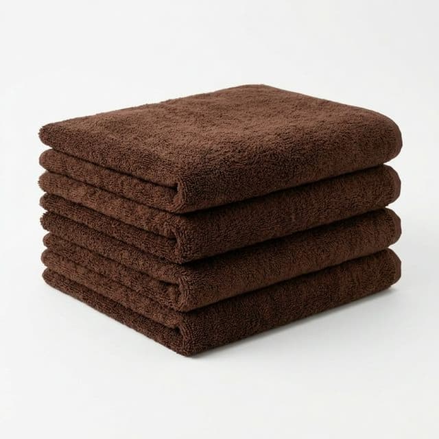 Махровые полотенца Коричневые