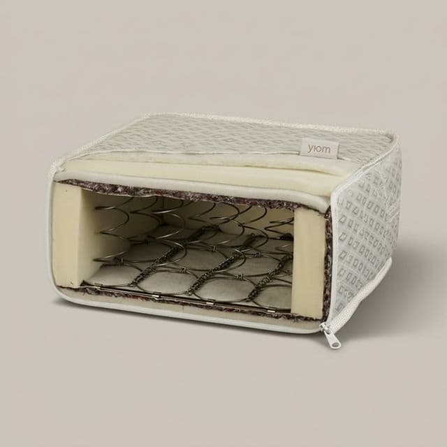 Матрас на пружинном блоке Боннель "Уют" чехол из жаккарда