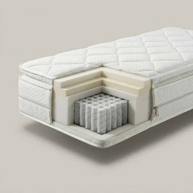 Матрас на пружинном блоке Боннель "Уют Био" чехол из жаккарда