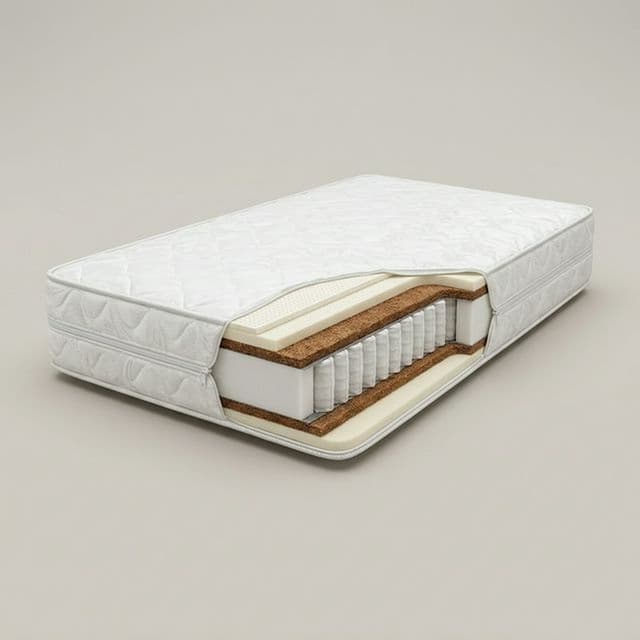 Матрас на блоке независимых пружин "Оптимум Кокос Латекс" чехол из жаккарда