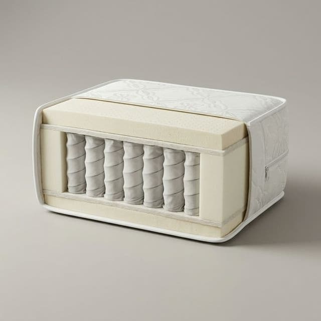 Матрас на блоке независимых пружин "Оптимум Латекс" чехол из жаккарда