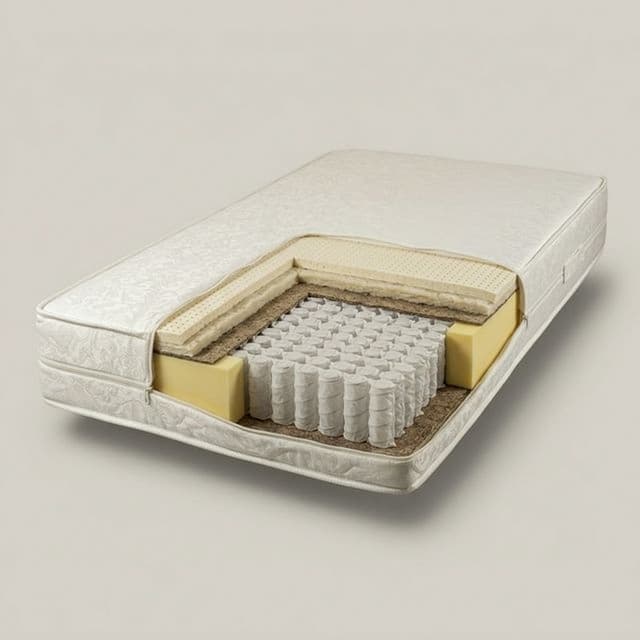 Матрас на блоке независимых пружин "Оптимум Струтто Латекс" чехол из жаккарда