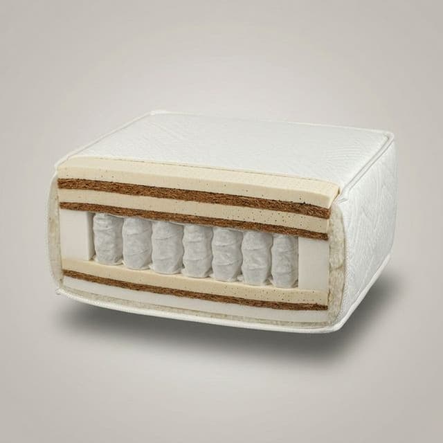 Матрас на блоке независимых пружин "Мульти Кокос Латекс" чехол из жаккарда