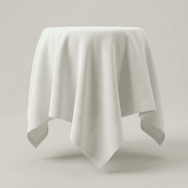 Наперон из ткани с содержанием льна (23% лён, 77% п/э)