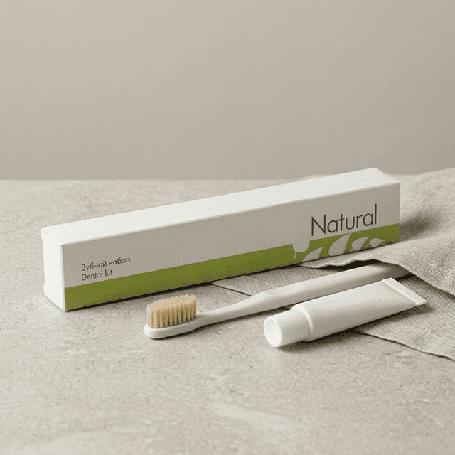 "Natural" Зубной набор для гостиниц в картоне