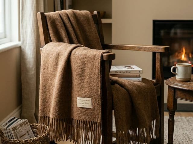 Плед полушерстяной 140×200 см