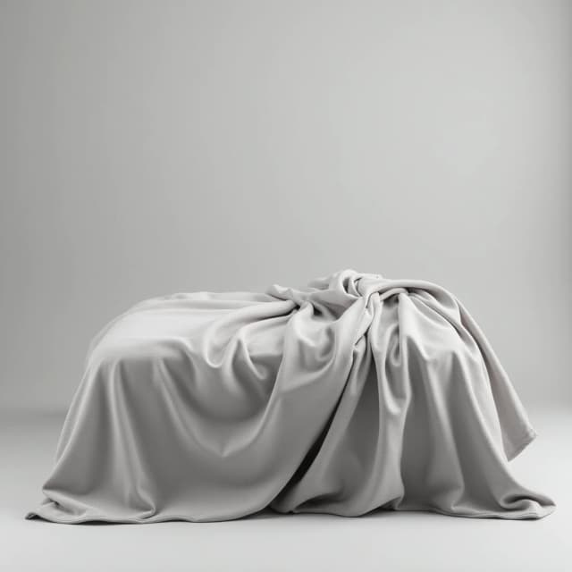 Покрывало стёганое серое 220×240 см