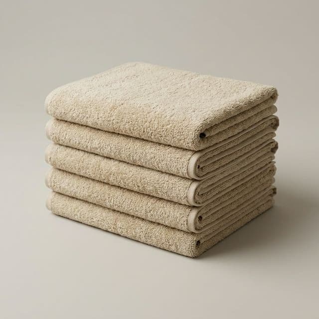 Полотенца махровые Бежевые