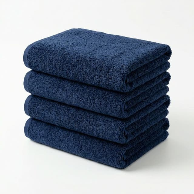 Полотенца махровые Синие