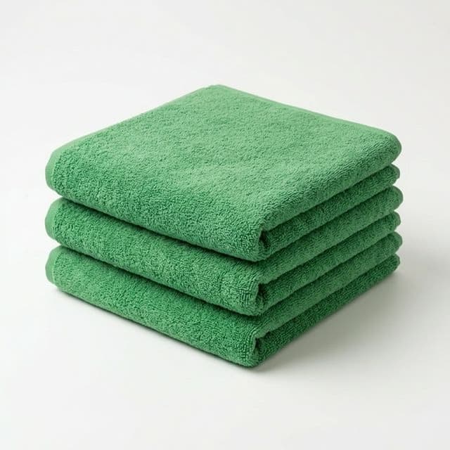 Полотенца махровые Зеленые