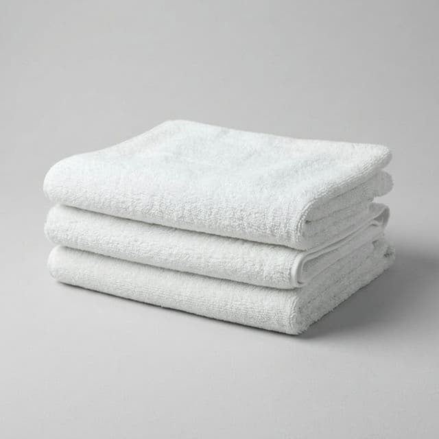 Полотенце махровое 450 г/м2 цвет белый производство Турция