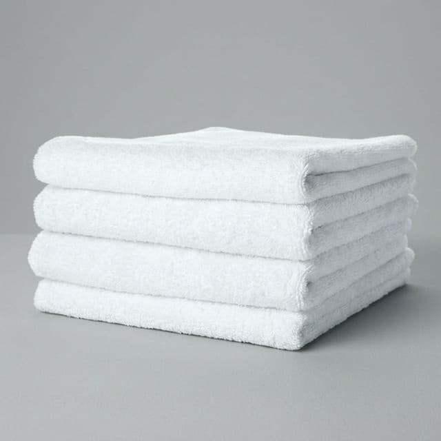 Полотенце махровое 500 г/м2 цвет белый Туркменистан