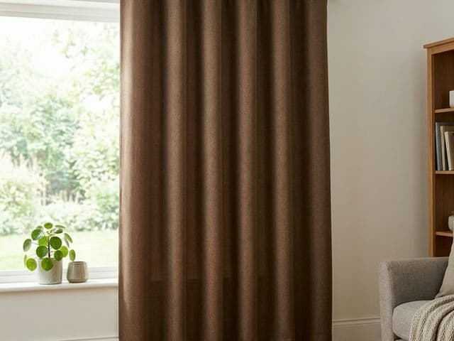 Портьера Dimout коричневая 140×260 см