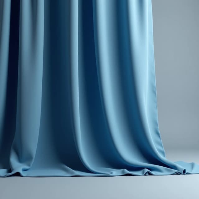 Портьера блэкаут синяя 140×300 см…