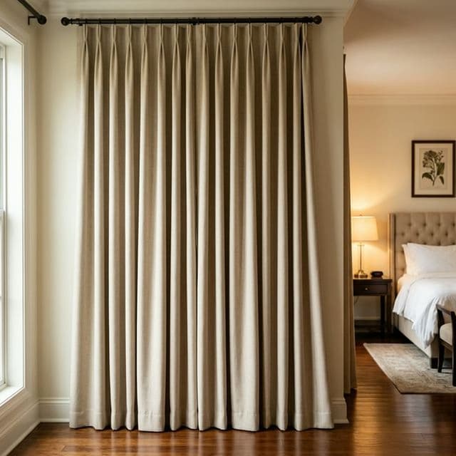 Штора Blackout бежевая 140×260 см для гостиниц