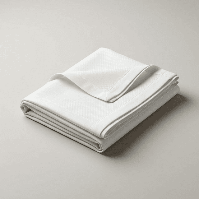 Скатерть круглая из ткани с содержанием льна (23% лён, 77% п/э)