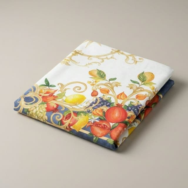 Скатерть круглая из ткани саржа (100%  х/б)