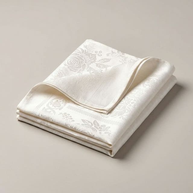 Скатерть круглая из ткани "Мирелла" (53% п/э, 47% х/б)