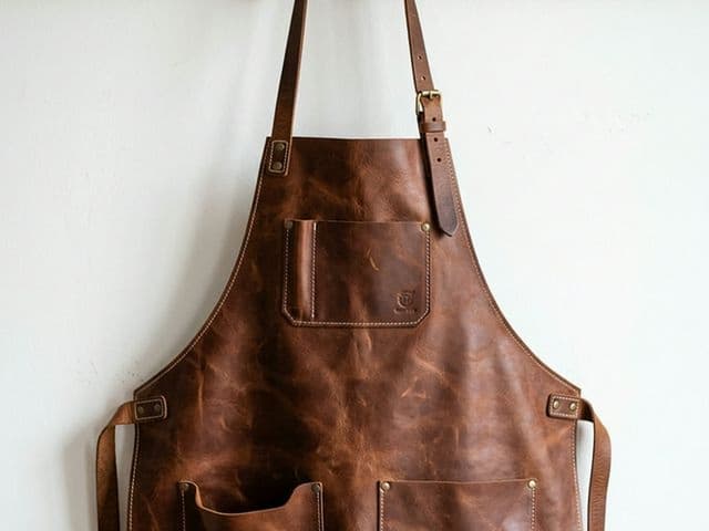 Фартук бариста кожаный