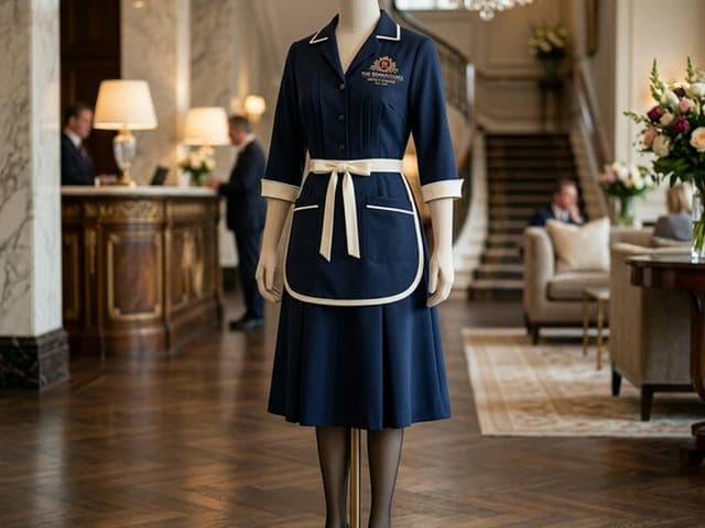 Костюм горничной премиум с вышивкой