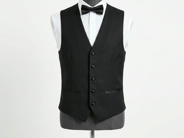 Жилет официанта чёрный