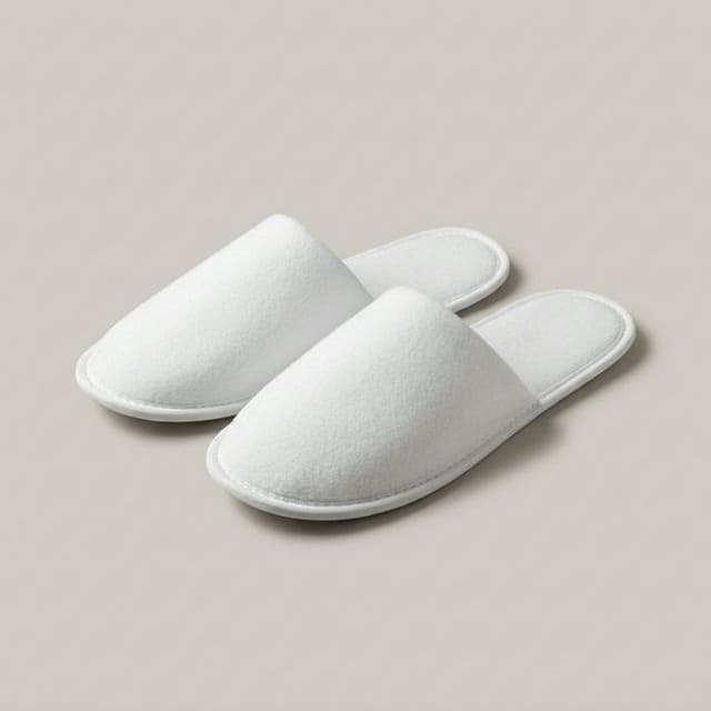 Тапочки для отелей "Бизнес" велюр, мыс закрытый