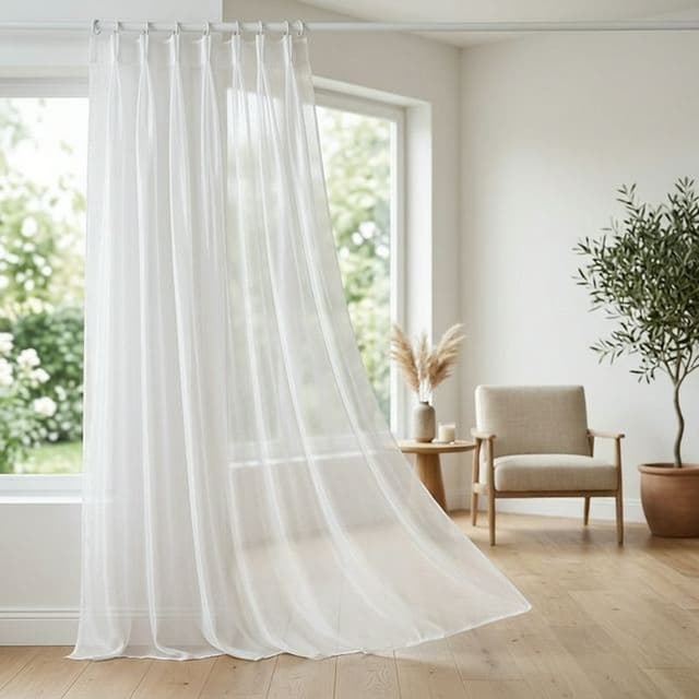 Тюль органза белая 300×260 см для гостиниц