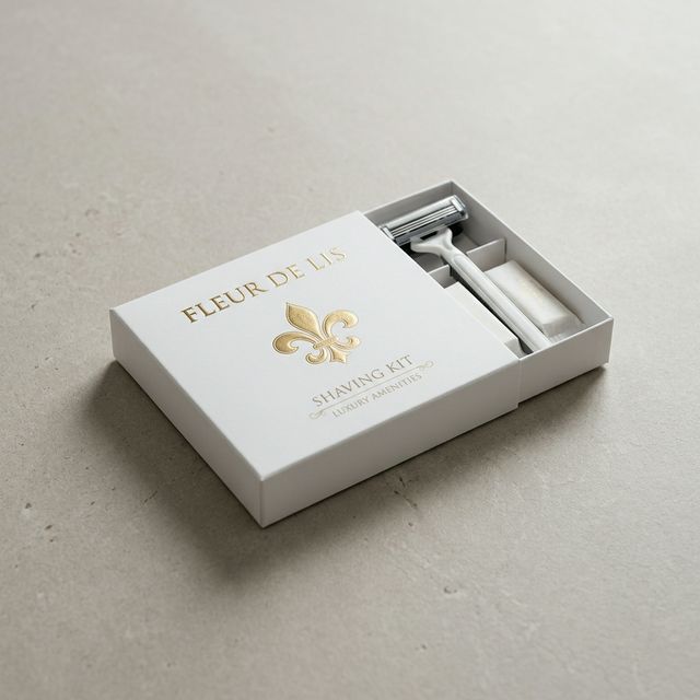 "Fleur de Lis" Бритвенный одноразовый набор для гостиниц в картоне