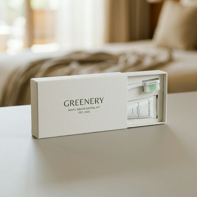 "GREENERY" Зубной набор для гостиниц (флопак)