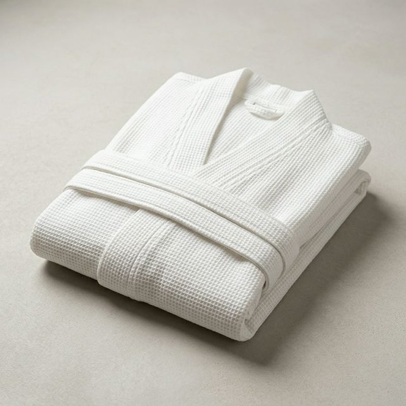 Халат вафельный для гостиниц 220 г/м2 белый