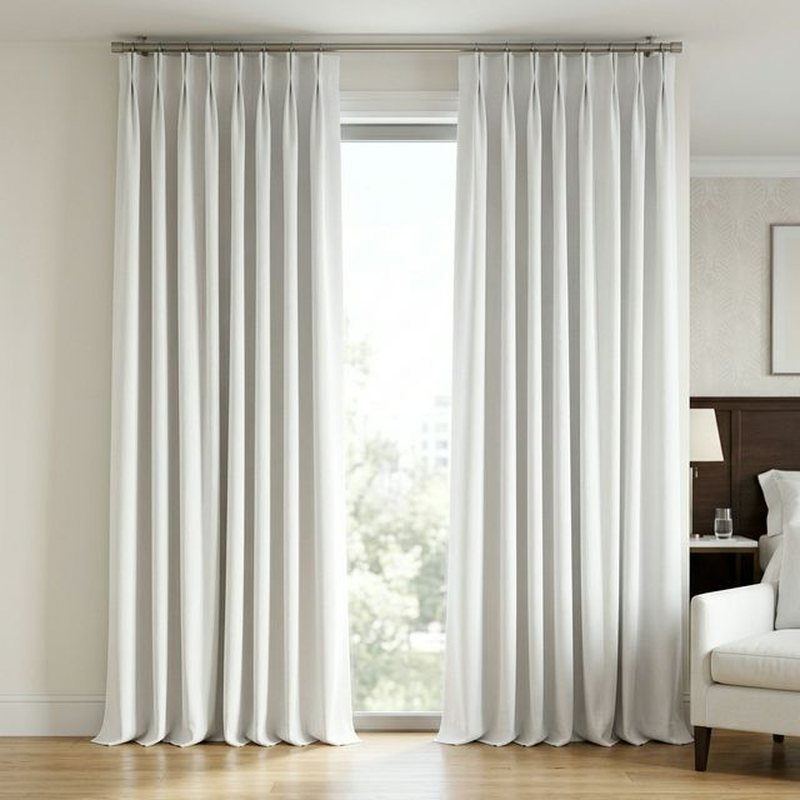 Штора Blackout белая 140×260 см для гостиниц