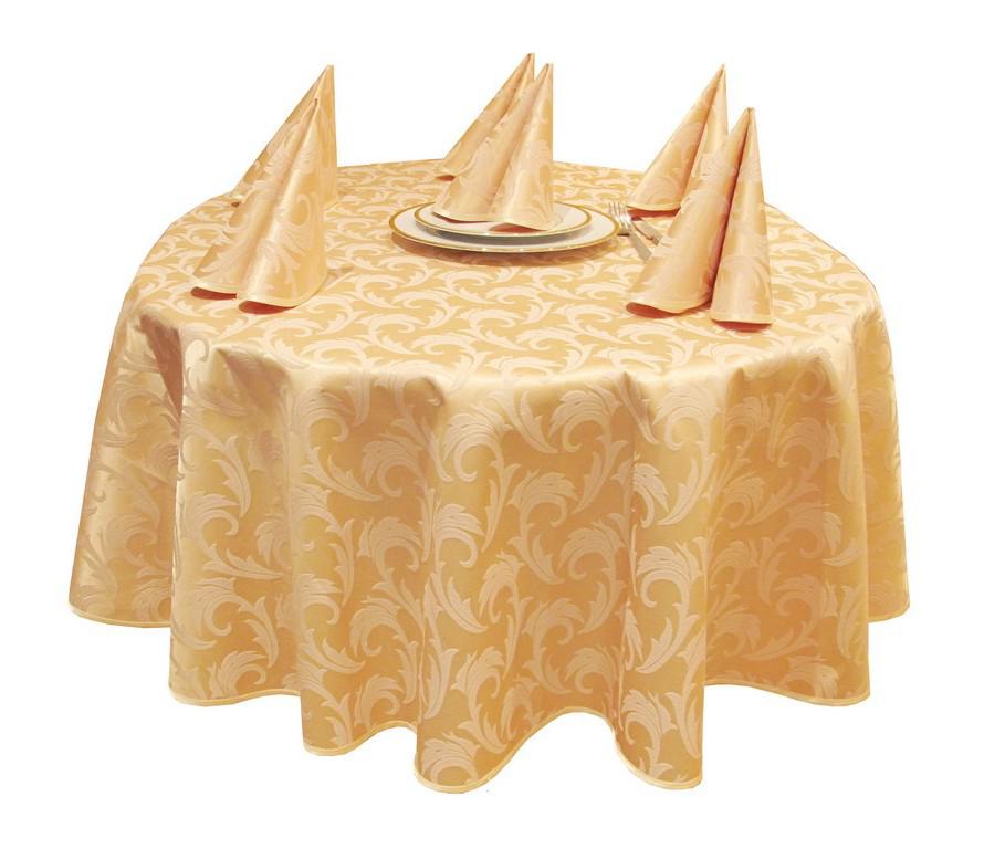 Скатерть круглая из ткани "Мати" (36% п/э, 64% х/б)