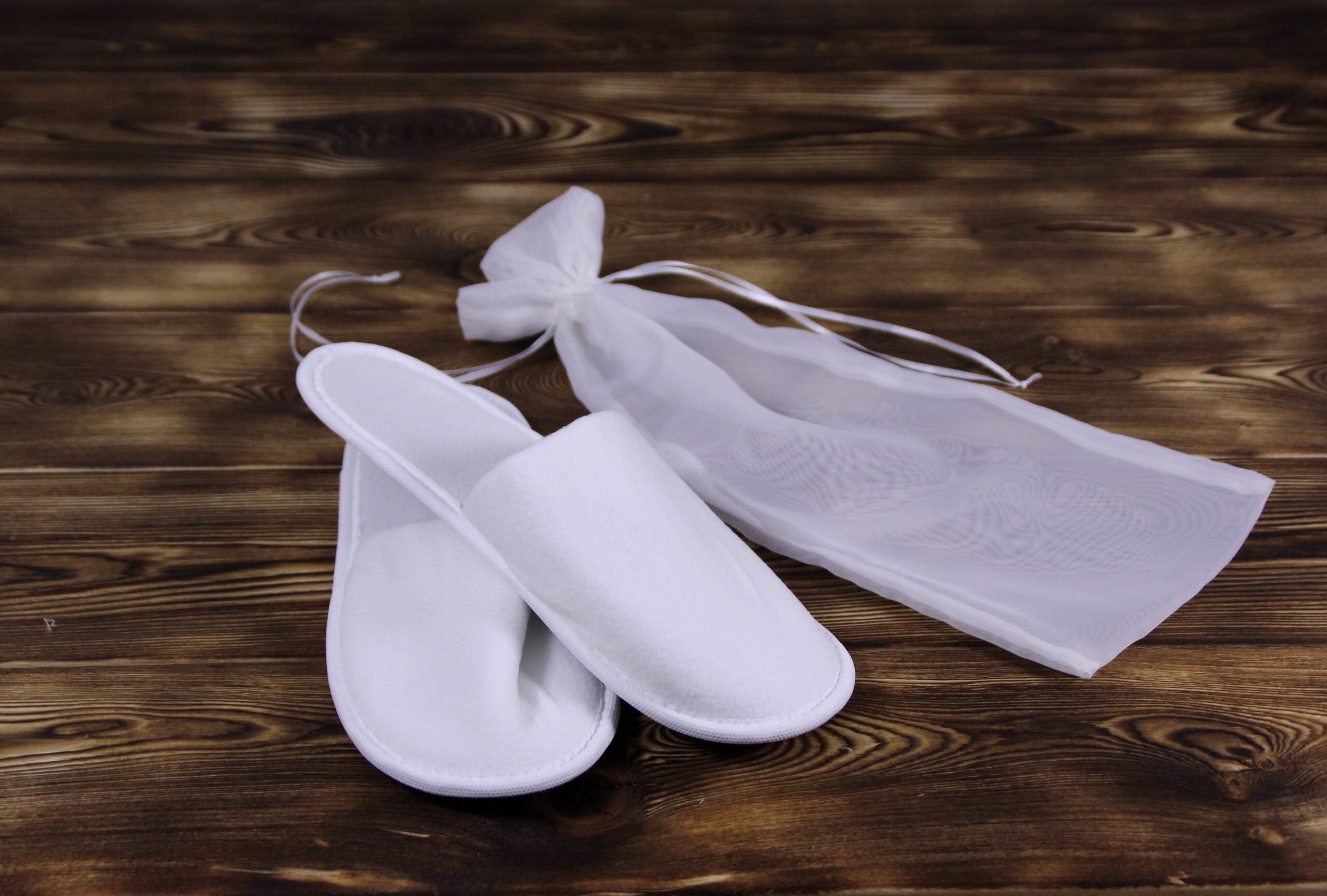 Тапочки для отелей "Бизнес" велюр, мыс закрытый