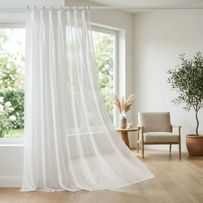 Тюль органза белая 300×260 см для гостиниц